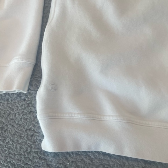 Lululemon Perfectly Oversized Crew Color White Size 4 - Picture 8 of 11